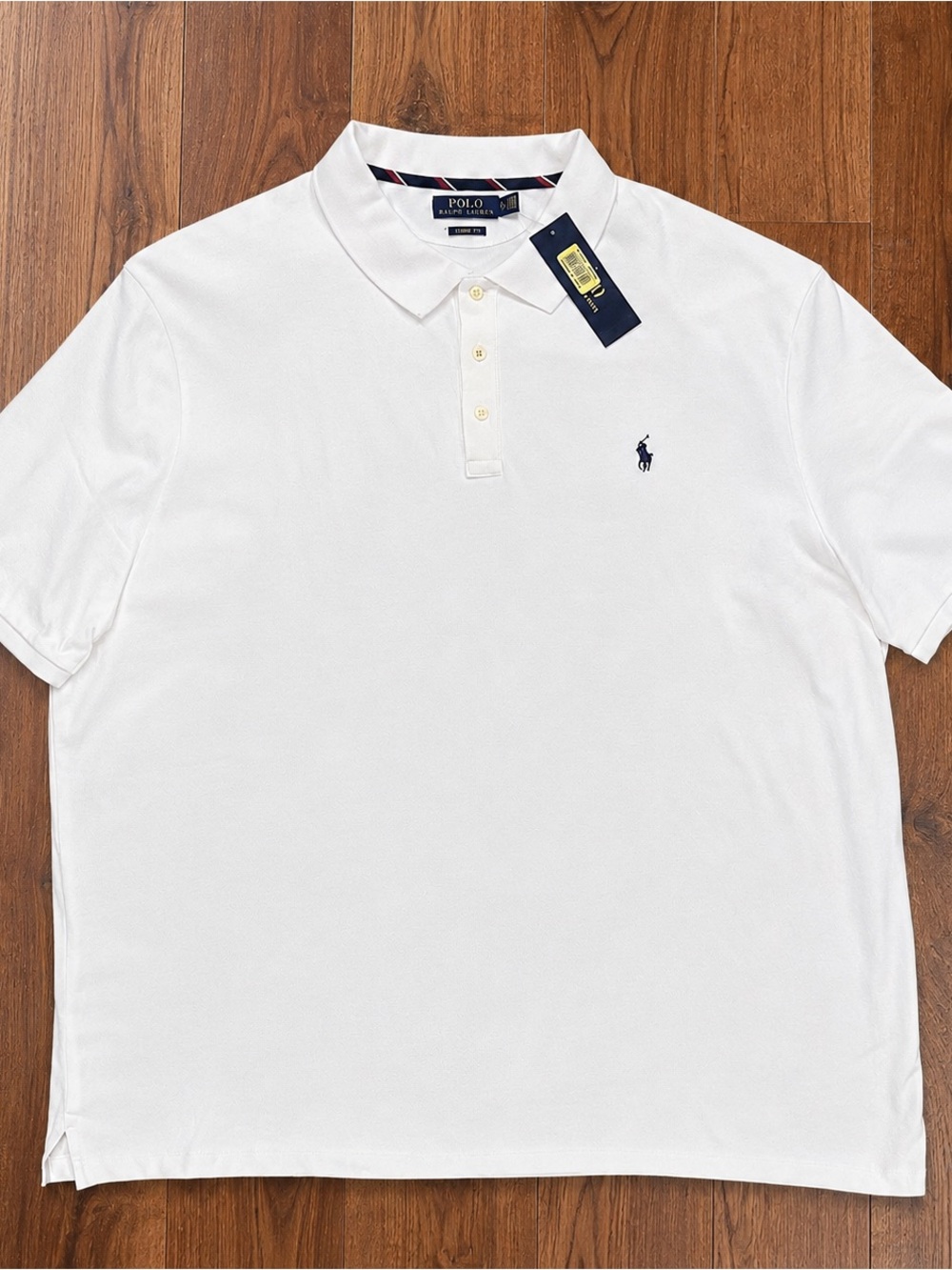 NWT Polo Ralph Lauren Classic Fit White Polo Shirt Men’s XXL Classic 100% Cotton - Picture 3 of 12